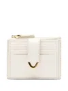 Coccinelle Leather Cardholder In White
