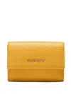 Coccinelle Leather Cardholder In Yellow