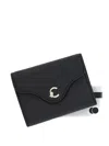 Coccinelle Leather Clasp Wallet In Black