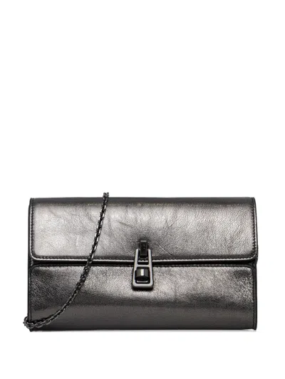 Coccinelle Leather Clutch Bag In Black