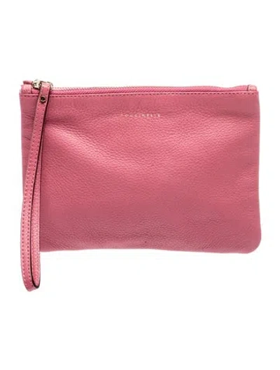 Pre-owned Coccinelle Leather Clutch In Pink