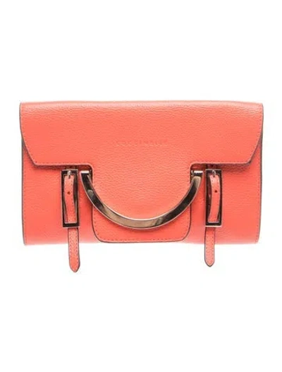 Pre-owned Coccinelle Leather Clutch In Red
