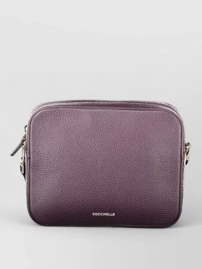 Coccinelle Leather Cross-body Bag In Purple