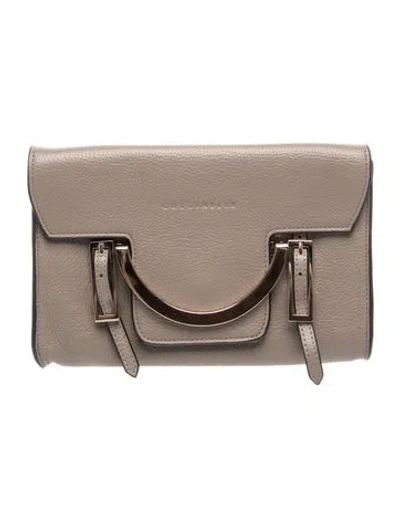 Pre-owned Coccinelle Leather Crossbody Bag In Gray
