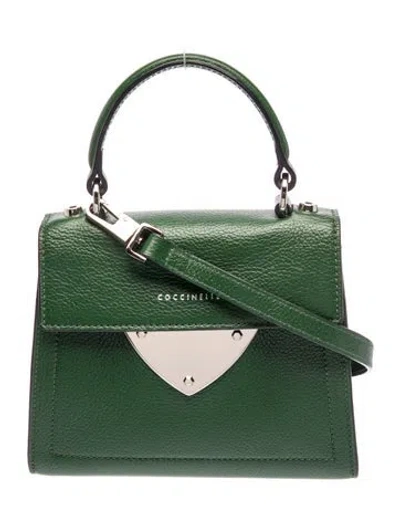 Pre-owned Coccinelle Leather Crossbody Bag In Green