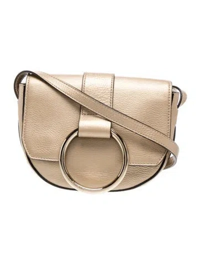 Pre-owned Coccinelle Leather Crossbody Bag In Neutrals