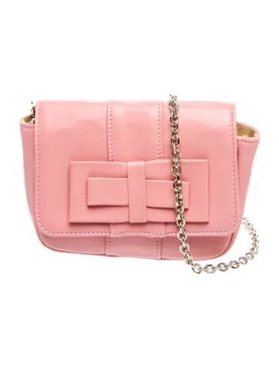 Pre-owned Coccinelle Leather Crossbody Bag In Pink
