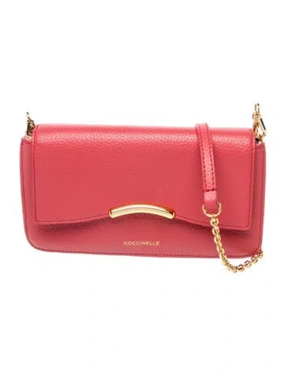 Pre-owned Coccinelle Leather Crossbody Bag In Pink