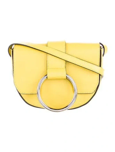 Pre-owned Coccinelle Leather Crossbody Bag In Yellow