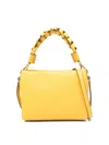 Coccinelle Leather Handbag Double Grainy In Beis