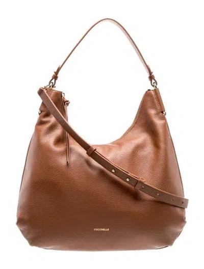 Pre-owned Coccinelle Leather Hobo In Orange