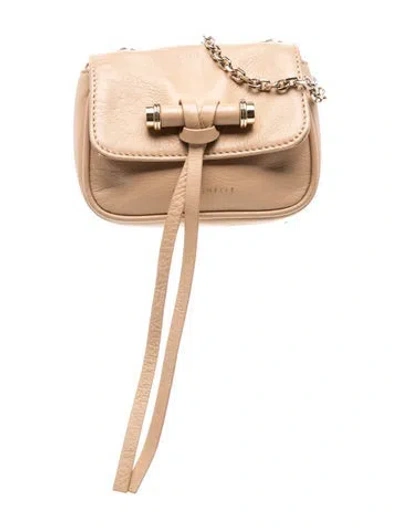 Pre-owned Coccinelle Leather Minaudière In Neutral