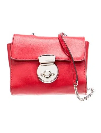 Pre-owned Coccinelle Leather Minaudière In Red
