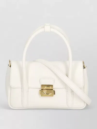 Coccinelle Leather Mini Bag Top Handle Strap In Pattern