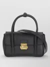 Coccinelle Leather Mini Handbag Structured Silhouette In Black