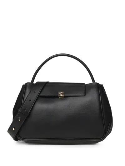 Coccinelle Leather Panelled Tote Bag In Black