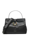 Coccinelle Ring-detail Top-handle Bag In Black