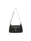 Coccinelle Beat Chain-trimmed Shoulder Bag In Black