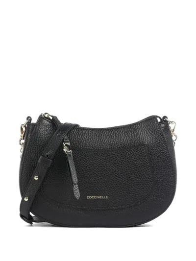 Coccinelle Leather Shoulder Bag In Black