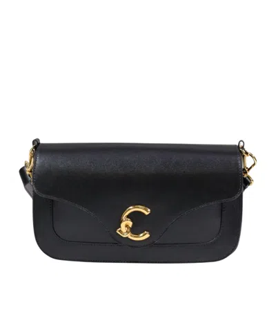 Coccinelle Leather Shoulder Bag In Black