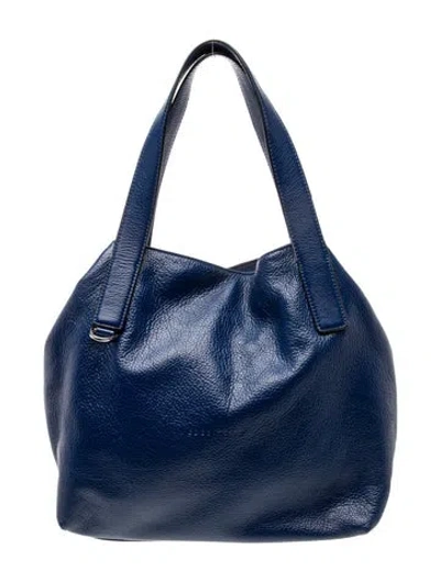 Pre-owned Coccinelle Leather Shoulder Bag In Blue