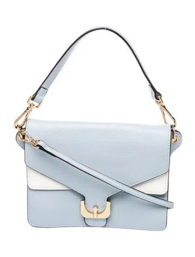 Pre-owned Coccinelle Leather Shoulder Bag In Blue