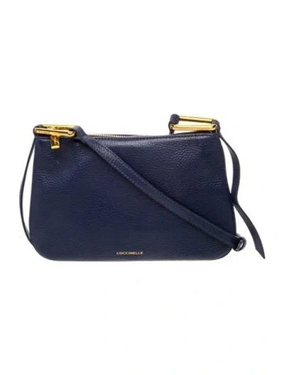 Pre-owned Coccinelle Leather Shoulder Bag In Blue