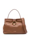 Coccinelle Leather Shoulder Bag In Brown