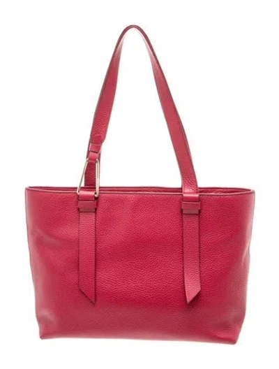 Pre-owned Coccinelle Leather Shoulder Bag In Burgundy