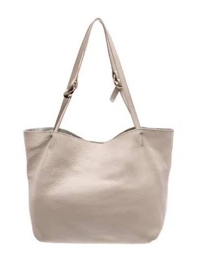Pre-owned Coccinelle Leather Shoulder Bag In Neutral