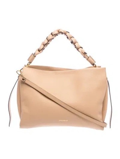 Pre-owned Coccinelle Leather Shoulder Bag In Neutral