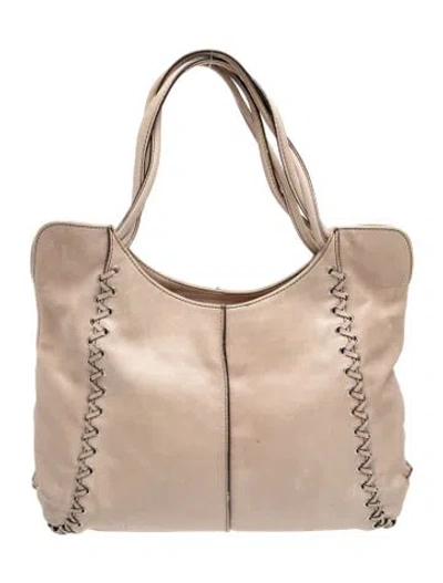 Pre-owned Coccinelle Leather Shoulder Bag In Neutrals