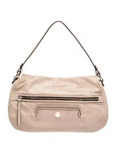Pre-owned Coccinelle Leather Shoulder Bag In Neutrals