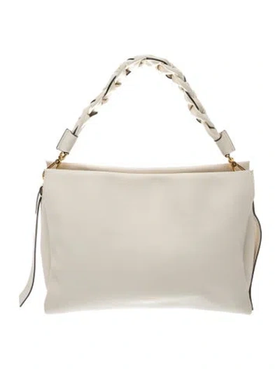Pre-owned Coccinelle Leather Shoulder Bag In Neutrals