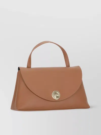 COCCINELLE LEATHER SHOULDER BAG PEBBLED HANDLE