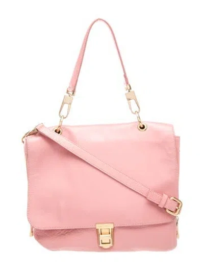 Pre-owned Coccinelle Leather Shoulder Bag In Pink