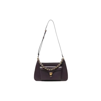 Coccinelle Leather Shoulder Bag In Purple