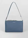 Coccinelle Leather Shoulder Bag Removable Handle Strap In Blue