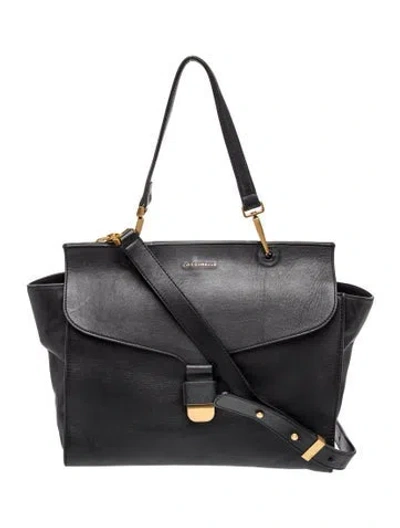 Pre-owned Coccinelle Leather Top Handle Bag In Black
