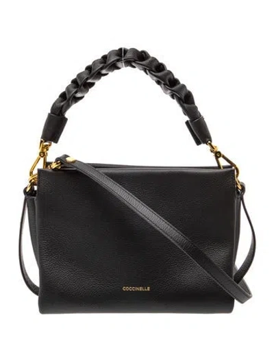 Pre-owned Coccinelle Leather Top Handle Bag In Black