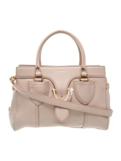 Pre-owned Coccinelle Leather Top Handle Bag In Neutrals