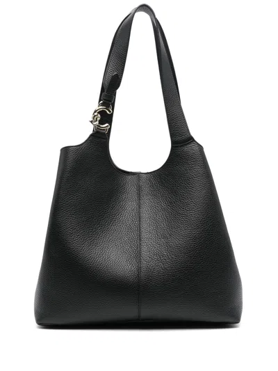 Coccinelle Leather Tote Bag In Black