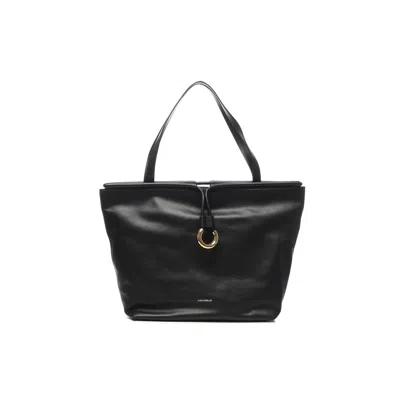 Coccinelle Leather Tote Bag In Black
