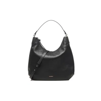 Coccinelle Leather Tote Bag In Black