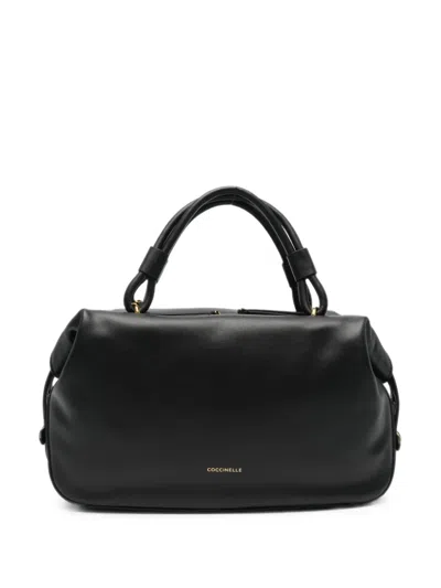 Coccinelle Leather Tote Bag In Brown