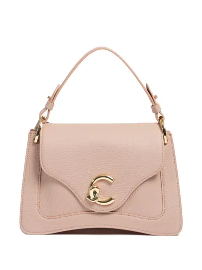 Coccinelle Leather Tote Bag In Pink
