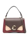 Coccinelle Leather Tote Bag In Brown