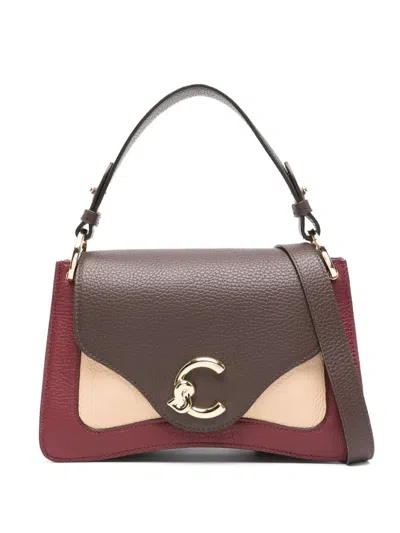 Coccinelle Leather Tote Bag In Brown