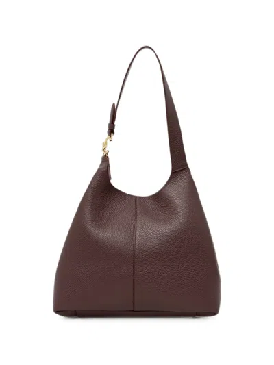 Coccinelle Leather Tote Bag In Brown