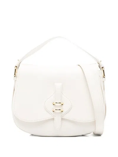 Coccinelle Leather Tote Bag In White